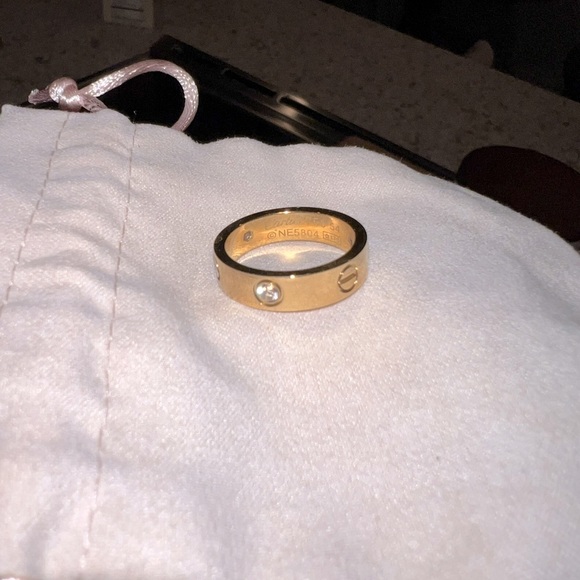 NEW Size 7 stainless steel gold plated love ring 😍 - Picture 3 of 8